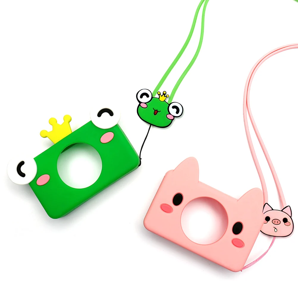 

Cartoon Camera Cover Toys 2.0" LCD Screen Silicone Animal Mini Digital Video Camera Protective Case For Kid Gifts