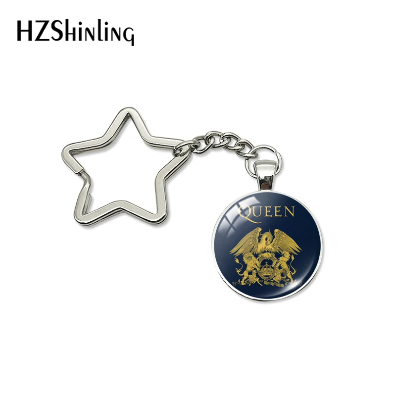 New Arrival Pop Rock Band Queen Star Key Chains Fashion Rock Sigers Band Musicians Bag Car Hold Keyrings Jewelry Gifts