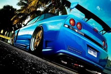cool sports car on street wallpapers KB853 living room home wall modern art decor wood frame