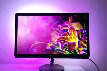 

[Seven Neon]DIY Ambilight RGB WS2812B LED Strip Full set TV Desktop PC Screen monitor DreamScreen Backlight light1M/1M/3M/3M/5M