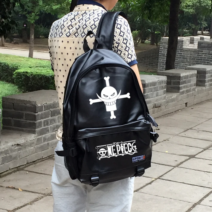 Anime One Piece Cosplay Fashion casual large backpack men and women backpackin Backpacks from