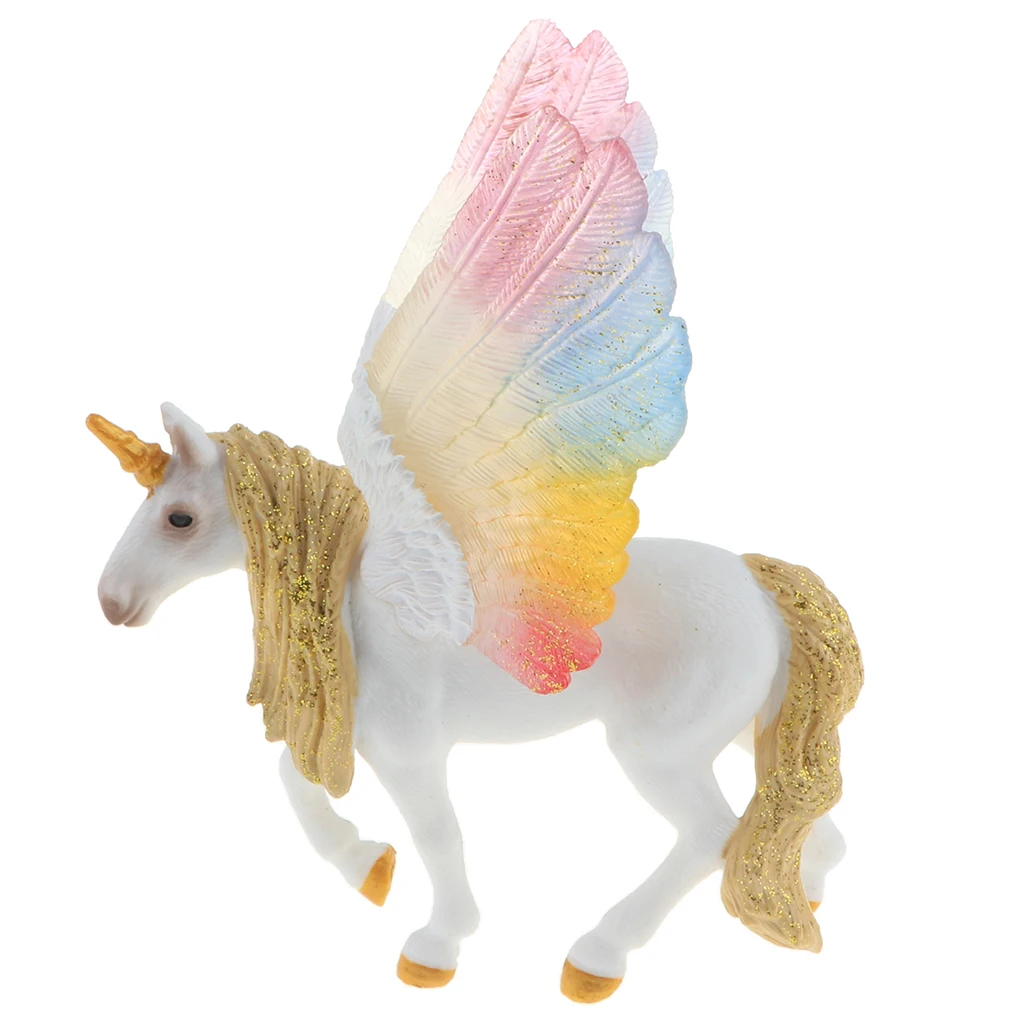 MagiDeal Lifelike Pegasus / Unicorn / Sheep Magical Creature Animal Model Figure Kids Toy Gift Home Ornament