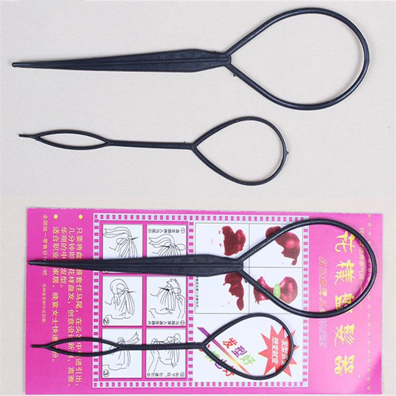 Joylife 2PCS Hair Braid Maker Ponytail Creator Plastic Loop Styling Tool DIY accessories Black Topsy Pony Tail Clip Styling Tool Joylife 2PCS Hair Braid Maker Ponytail Creator Plastic Loop Styling Tool DIY accessories Black Topsy Pony Tail Clip Styling Tool
