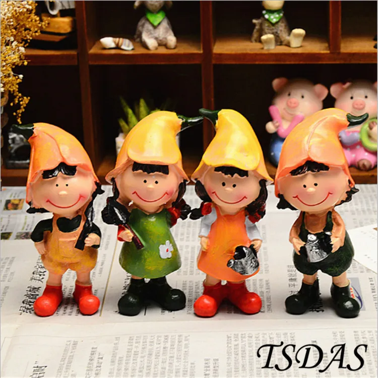 

1pc Creative Home Furnishing Knick-Knacks Resin Doll Living Room Countryside Furnishings Dolls Free Shipping