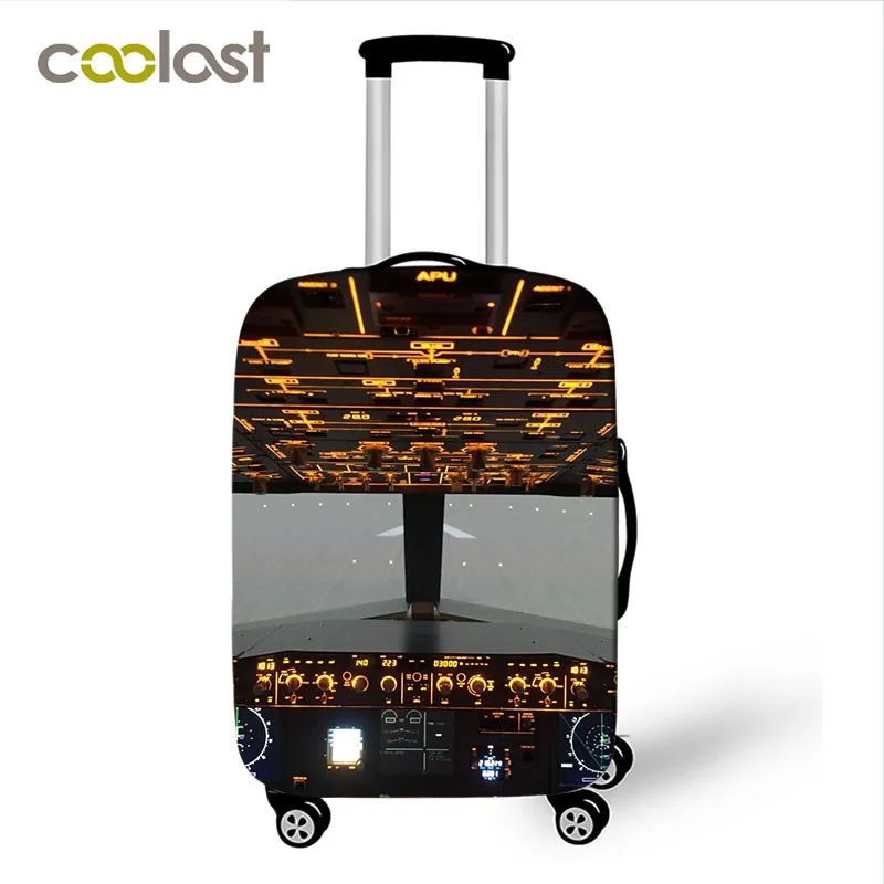 Airplane Design Luggage Cover for 18-32 Inch Trolley Case Bag Aircraft Helicopter Suitcase Protective Covers Travel Accessories Airplane Design Luggage Cover for 18-32 Inch Trolley Case Bag Aircraft Helicopter Suitcase Protective Covers Travel Accessories