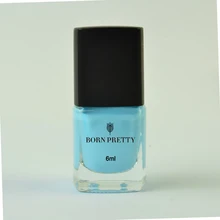 6 мл Born Pretty лак для ногтей, штамповочный светильник, Синий лак для дизайна ногтей, лак для ногтей Vernis, штамп для ногтей