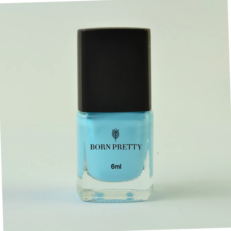 Лак для ногтей Born Pretty 6 мл светло голубой лак с принтом Vernis|pretty nail polish|nail polishborn pretty