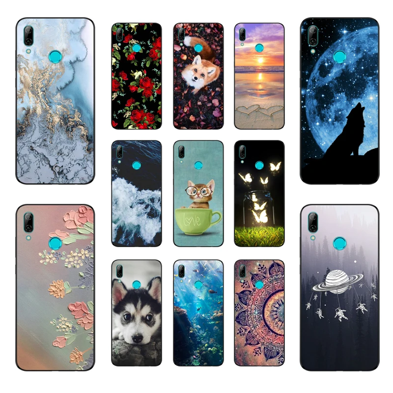 

Black Case For Huawei P Smart 2019 Phone Cover Funda For Huawei Honor 10 Lite P Smart Silicone Soft Case TPU Cover Honor 10lite