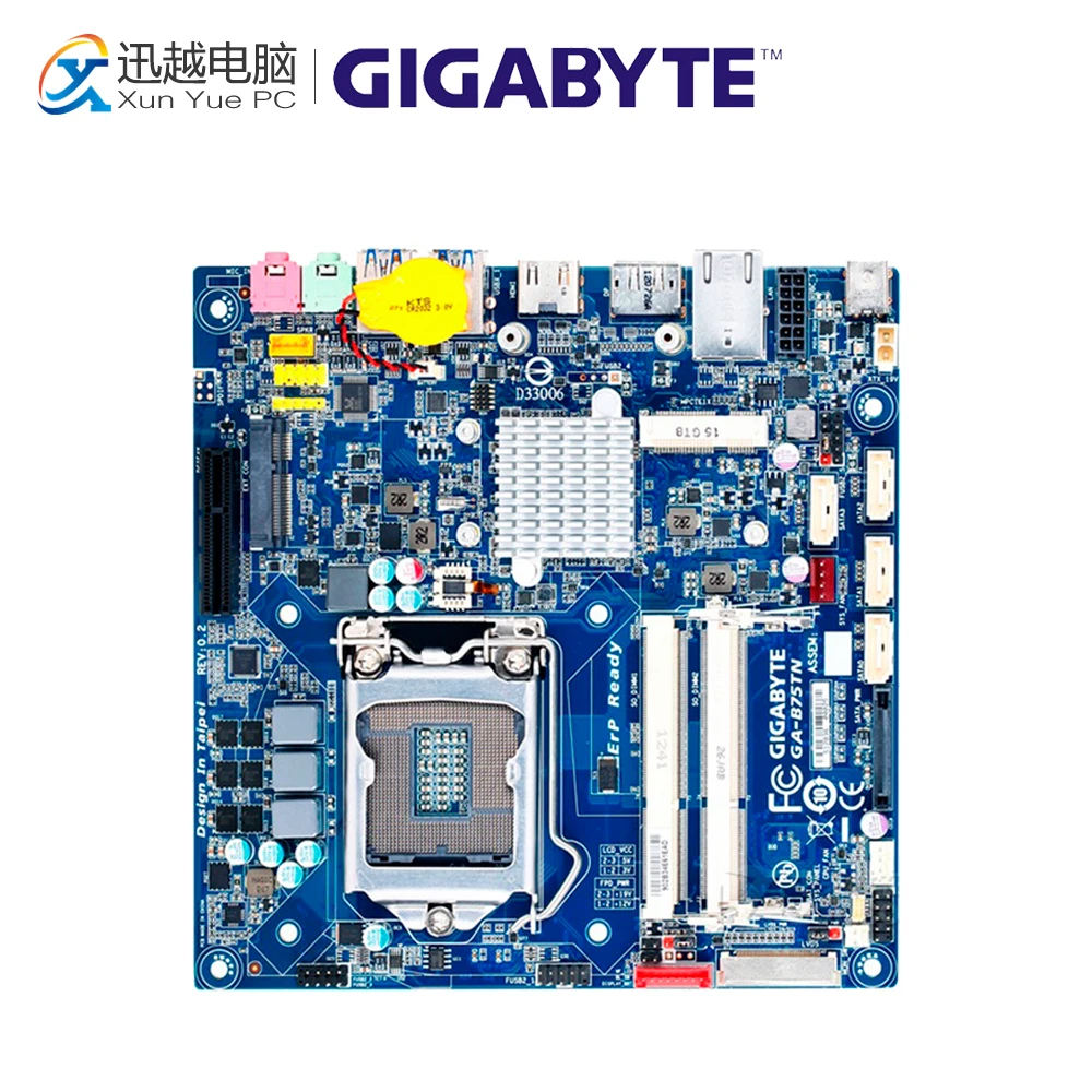 

Gigabyte GA-B75TN Desktop Motherboard B75TN B75 LGA 1155 i3 i5 i7 DDR3 8G Mini-ITX