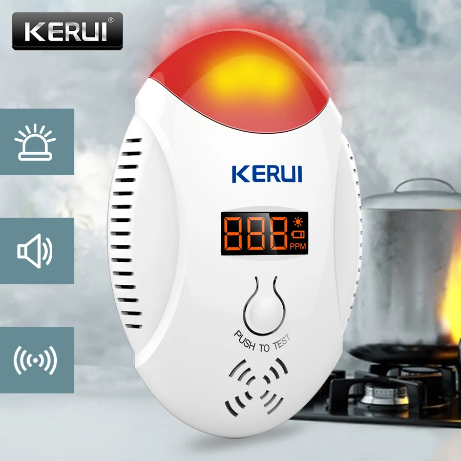 Чувствительная система оповещения о концентрации газа KERUI монооксида углерода