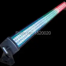 4 шт./лот) Светодиодный прожектор плата DMX Управление стены шайба 320*10 мм RGB светодиодный прожектор бар дежурное освещение dmx