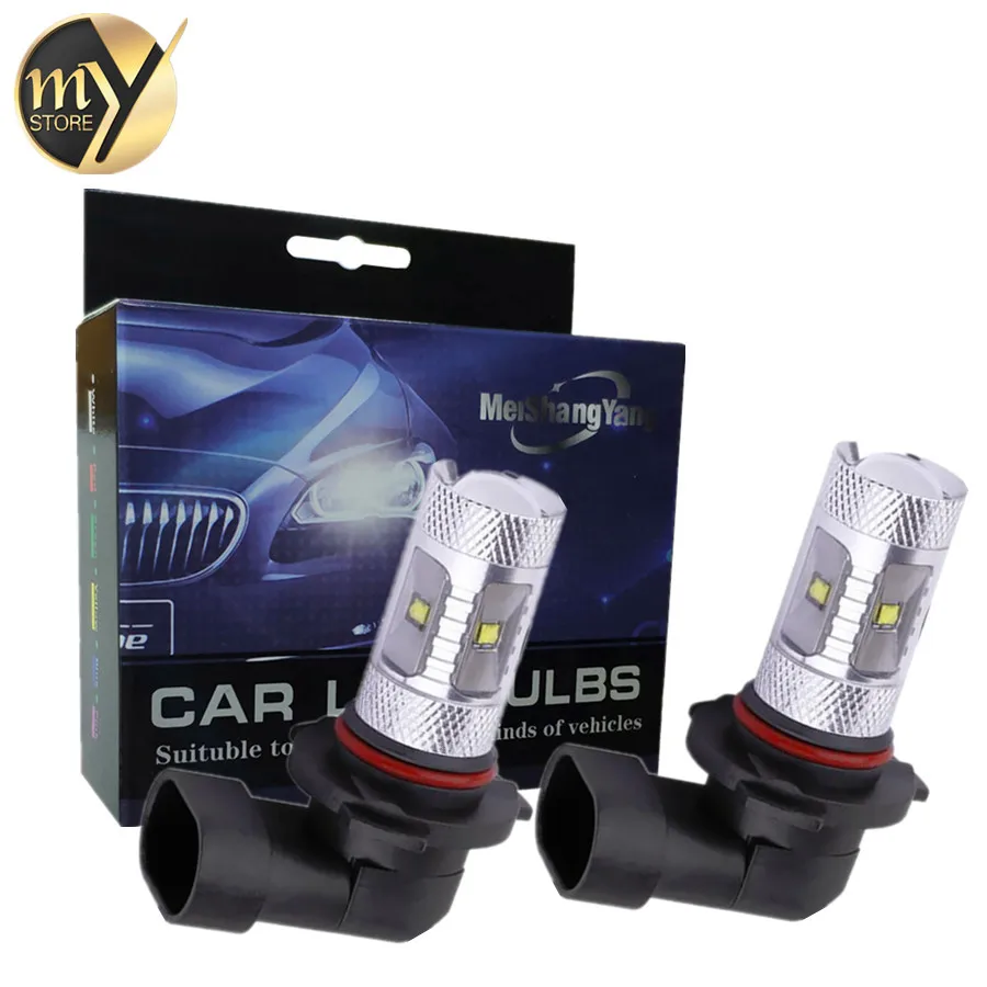 2 шт. 9005 HB3 30 Вт чипы Cree светодиодный Автомобильные противотуманные фары Ходовые