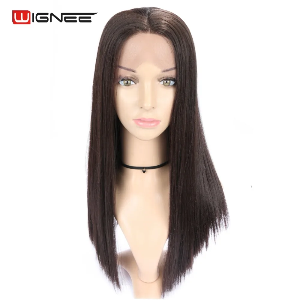 Buy Wignee Middle Part Long Straight Hair Lace Front