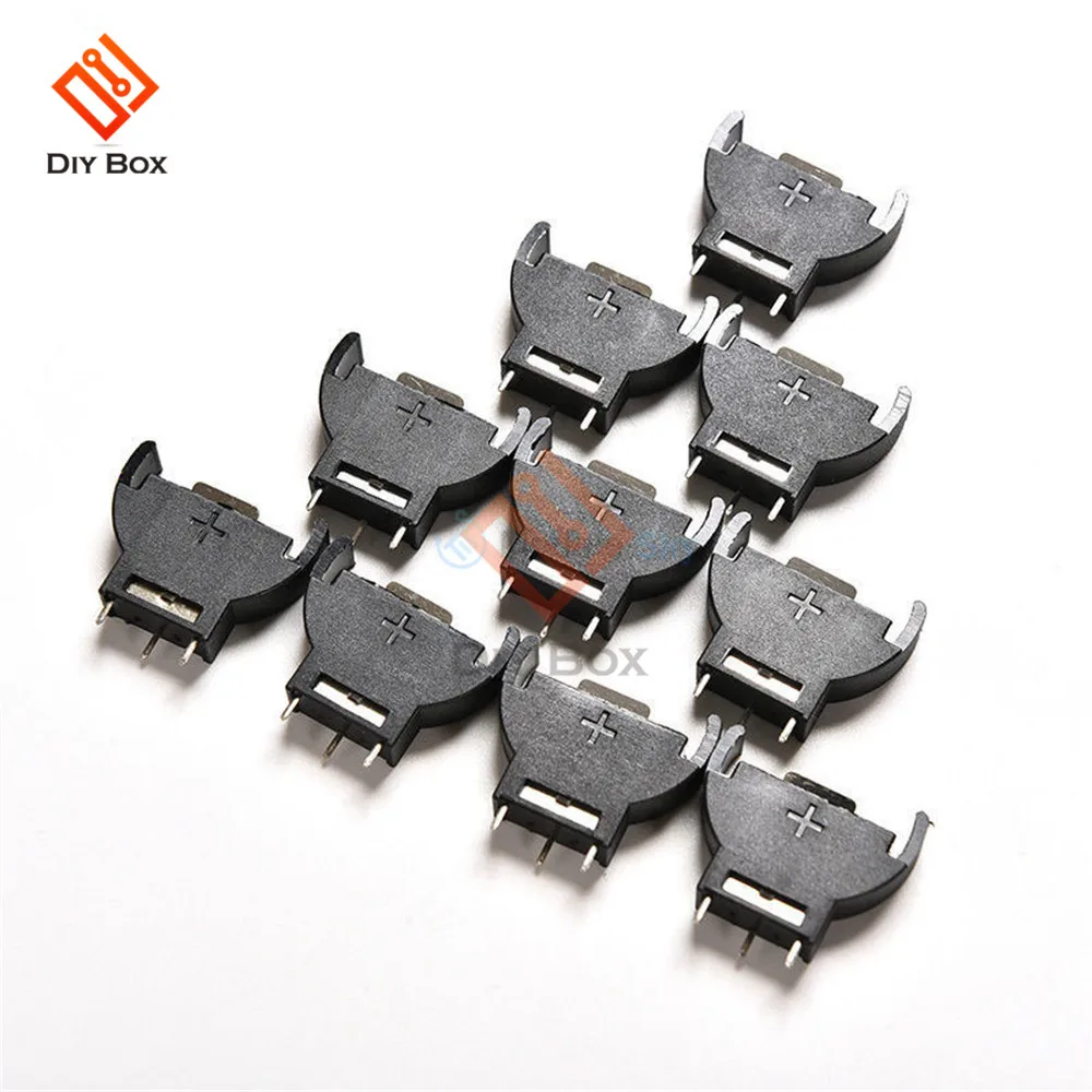 20PCS-Black-Plastic-CR2032-2032-3V-Half-Round-Cell-Coin-Battery-Socket-Holder-Case-Module-Battery (4)
