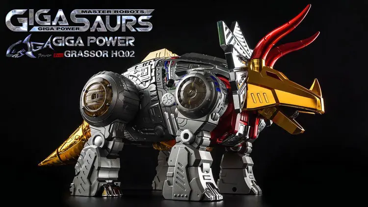 GigaPower GP HQ-01R HQ01R Superator Grimlock Dinobots хромированная версия