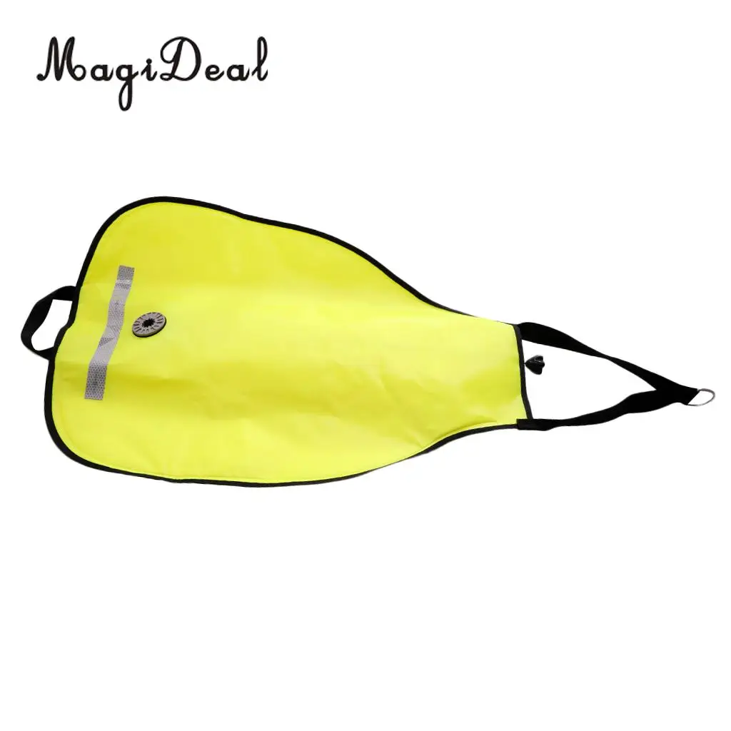 MagiDeal High Visibility Compact Salvage Deluxe Nylon Lift Bag with Dump Valve Gear Underwater