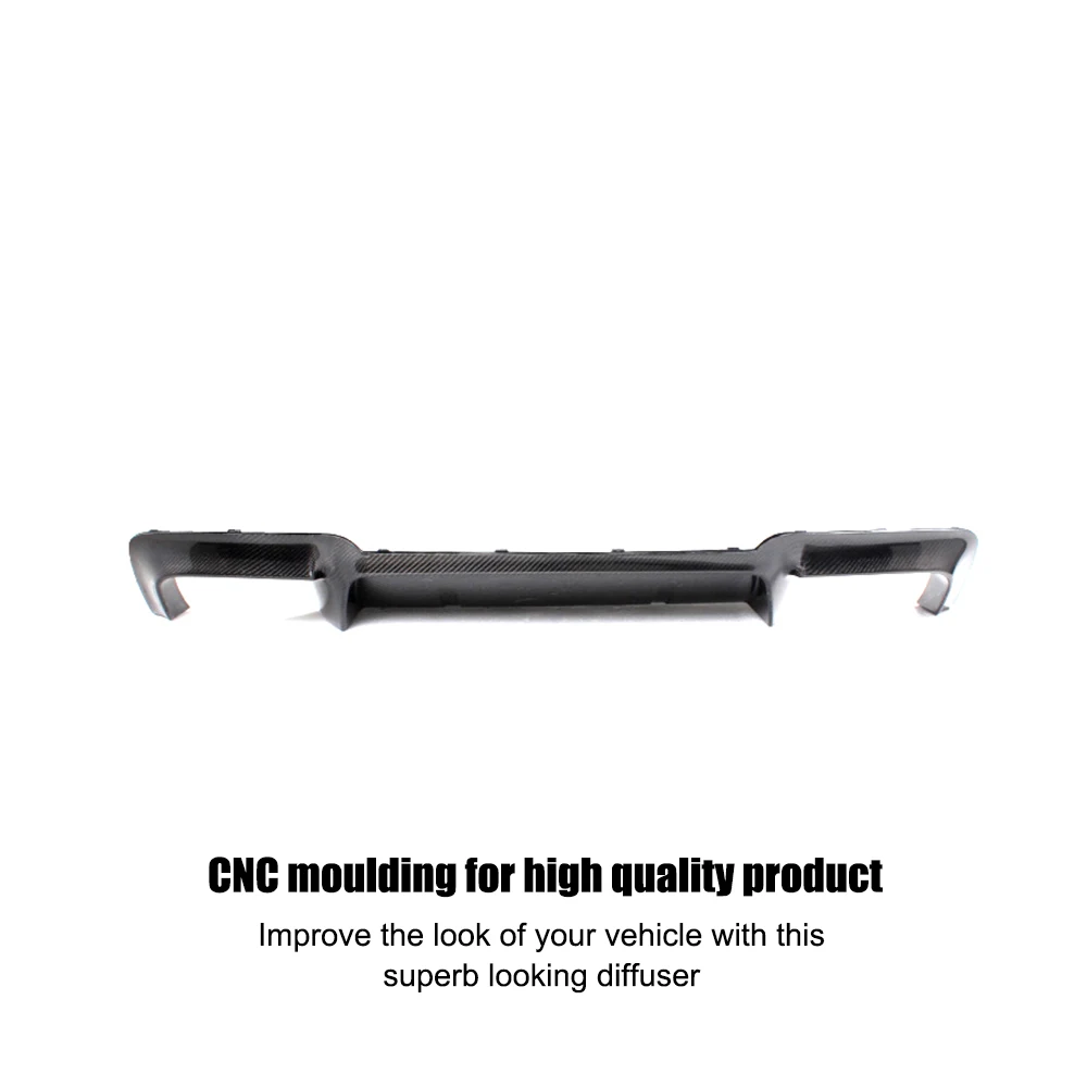 Для 5 серии Прямой задний бампер из углеродного волокна спойлер диффузор для BMW F10 M5 Sedan 2012- Черный FRP