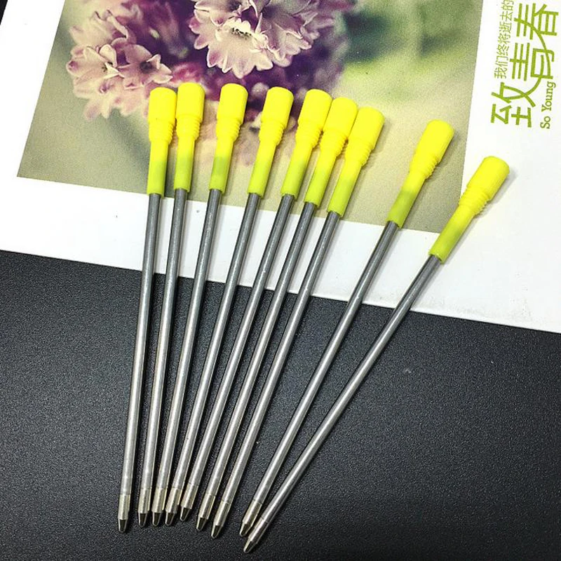 Wholesale 20pcs /pack 8.2 cm Long Black & blue Ink crystal pen Refill