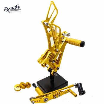 

CNC Motorcycle Footrest Rear Set Foot Pegs Rest Footpegs Pedals Rearset For Yamaha YZF R1 YZFR1 2007-2008 Foot Accessories