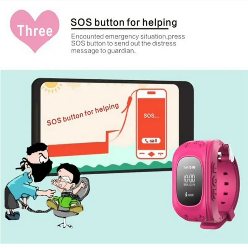 Original bracelet child gps tracker smart watch | Электроника