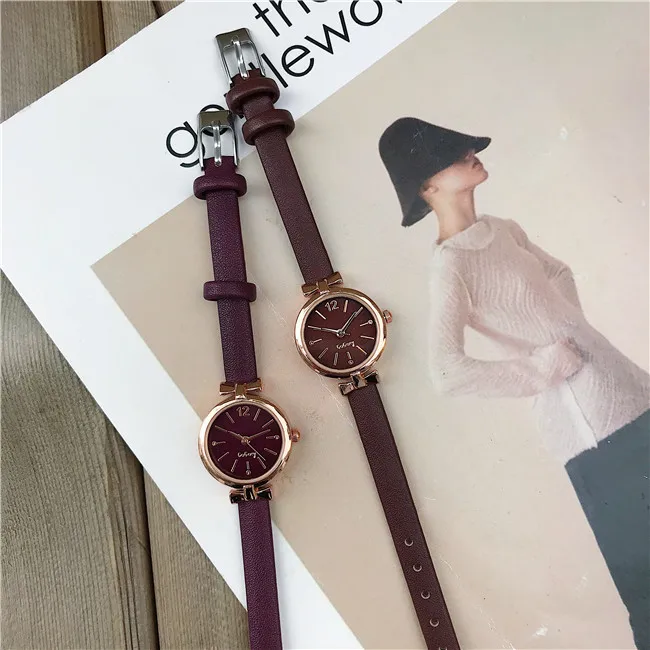 Elegant Ladies Dress Wristwatches Small Women Fashion Watches Luxury Casual Bow-Knot Case Female Quartz Leather Clock