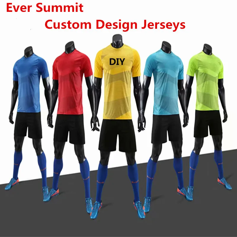 

Ever Summit Soccer Jersey 19/20 Football Shirts Mbappe Training Sets Blank Version Tracksuits Adult Ronaldo DIY Jersey de Futbol