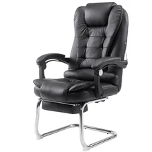 Домашний массаж, кресло с бантом, кресло для офиса, полиуретановое удобное и мягкое, многофункциональное компьютерное кресло с подставкой для ног