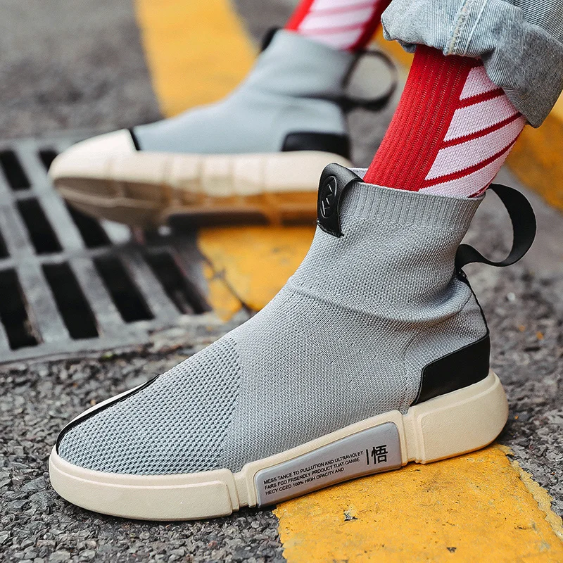 high socks with sneakers trend