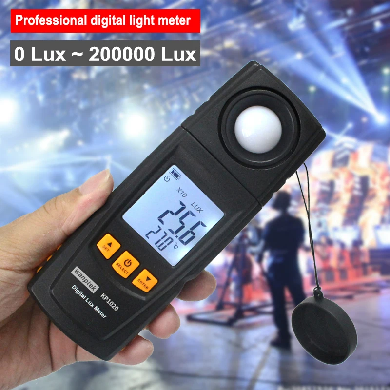 

Hight Quality Handheld LCD Display Digital Lux Light Meter Photometer Measuring range 0~200000 Lux Light intensity instrument
