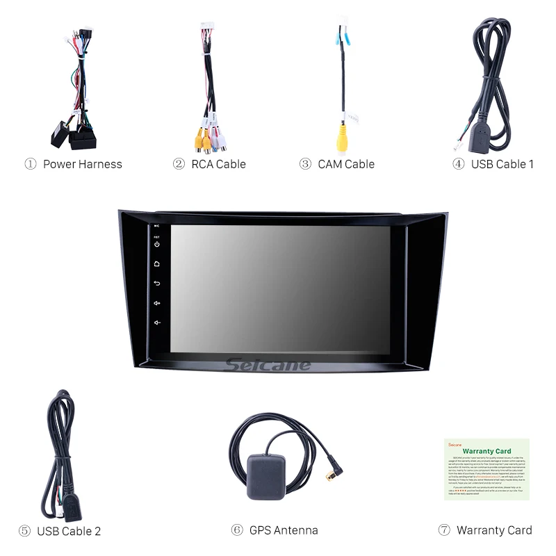 Top Seicane GPS HD Android8.1 Car Navi Stereo Player For Mercedes Benz E-Class W211/CLS W219/CLK W209/G-Class W463 2001 2002-2010 3 Top Seicane GPS HD Android8.1 Car Navi Stereo Player For Mercedes Benz E-Class W211/CLS W219/CLK W209/G-Class W463 2001 2002-2010 3