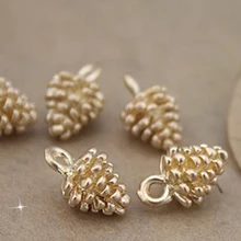 Высокое качество, 6 шт., сосновые шишки, антикварные серебряные подвески, буквы, амулеты, сплав, покрытие, шарм, металл, печатные, слова, браслет, амулеты, 7 цветов