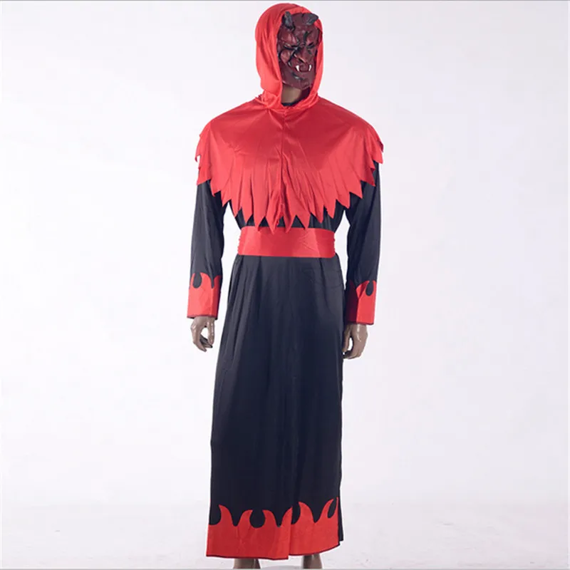 Новые призраки карнавальный костюм выступления дьявол вампир одежда Маскарад Мумия Ужасы Зомби Хэллоуин костюмы для мужчин