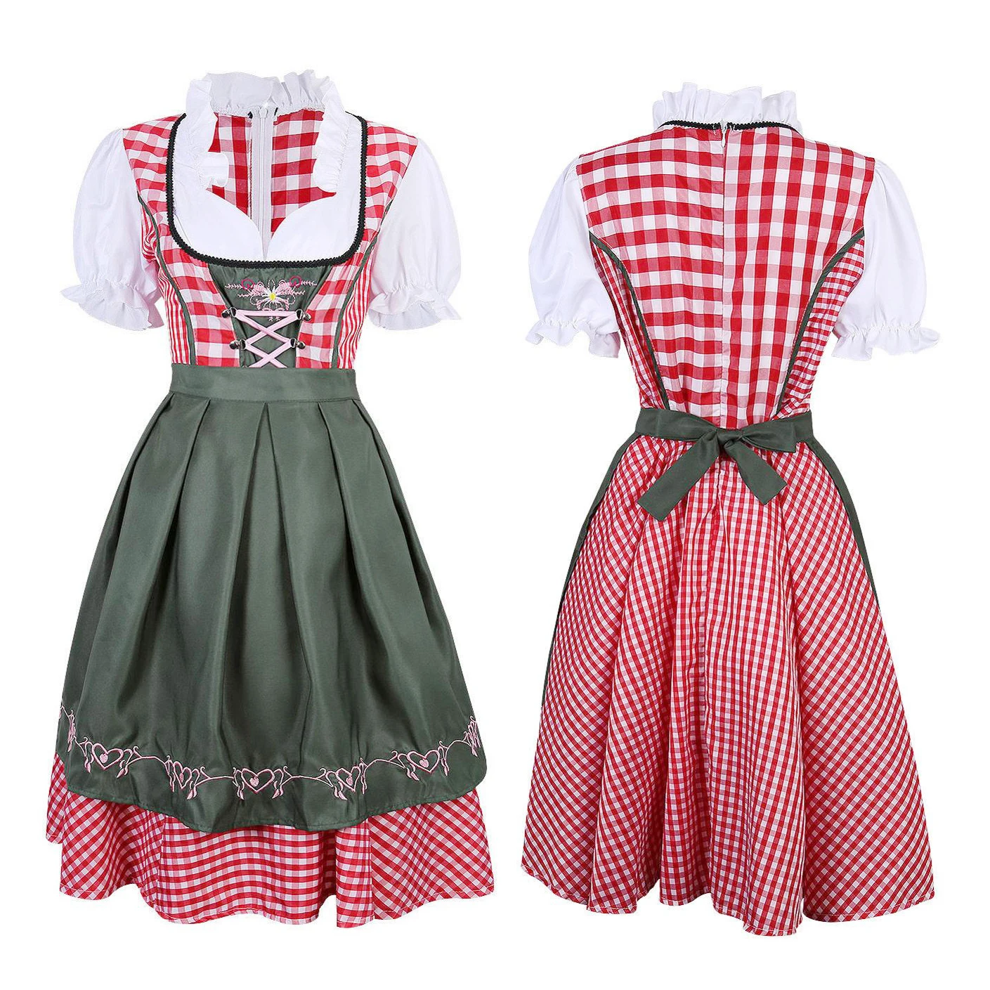 UTMEON размера плюс S XXL сексуальный костюм горничной Wench Bavarian нарядное платье Dirndl