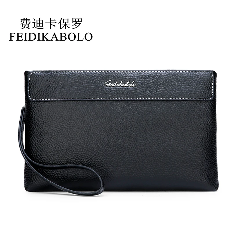 FEIDIKABOLO Rfid кошелек из натуральной кожи мужские кошельки клатч черный мужской
