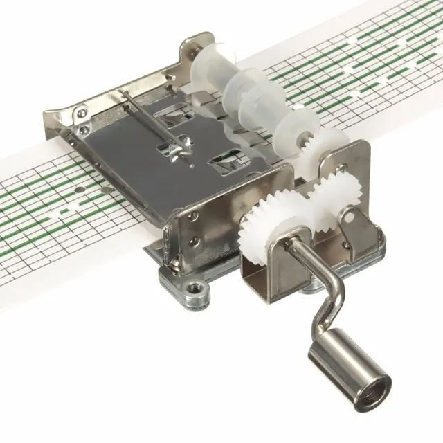 DIY Compose Music Spectrum Hand Crank Operated Punched Tune Paper Tape