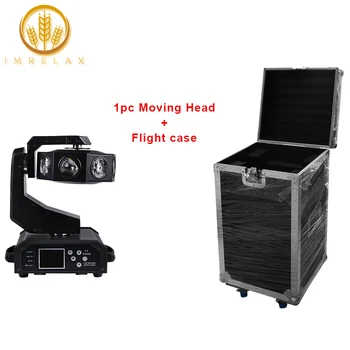 

IMRELAX New Arrival 8*40W RGBW 4in1 LED Moving Head Flying Light 18 Channels Rotating Beam Stage Lighting With Flight Case