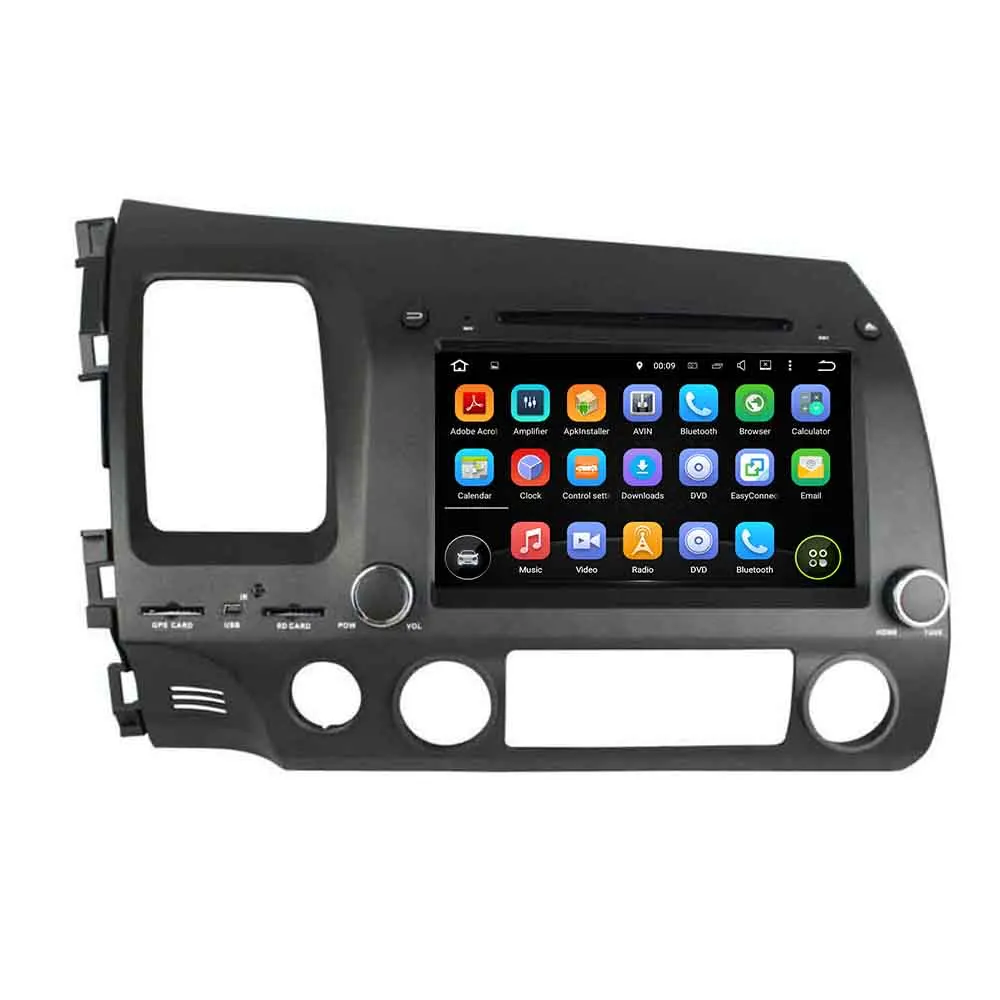 

KLYDE 8" 2 Din Android 8.1 Car Radio For Honda CIVIC 2006-2011 Quad Core Car Audio Multimedia Player Car Stereo DVD 1024*600