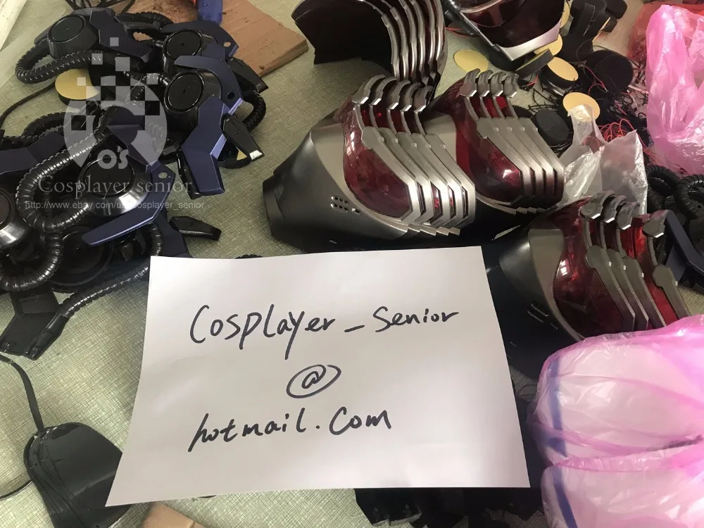 Светодиодная маска OW Soldier 76 15 вентиляционных отверстий для косплея