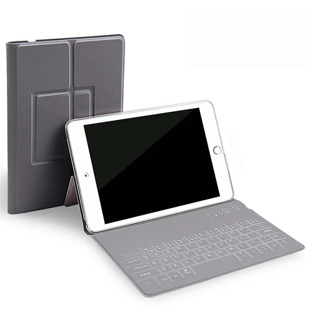 Мини Bluetooth клавиатура Беспроводной PU подставка чехол для iPad 2/3/4/iPad воздуха 1 2 Mini 3 9