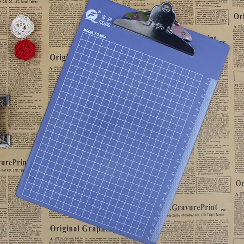 

Wholesale 20PC A4 Plastic File Clip Board Multi-function Clipboard Colorful Board Office School Stationery Supplies