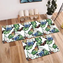 Тропические Пальмовые Листья ковры и бабочки ковры для детей детские дома гостиная спальня прихожая Йога кухня двери коврики