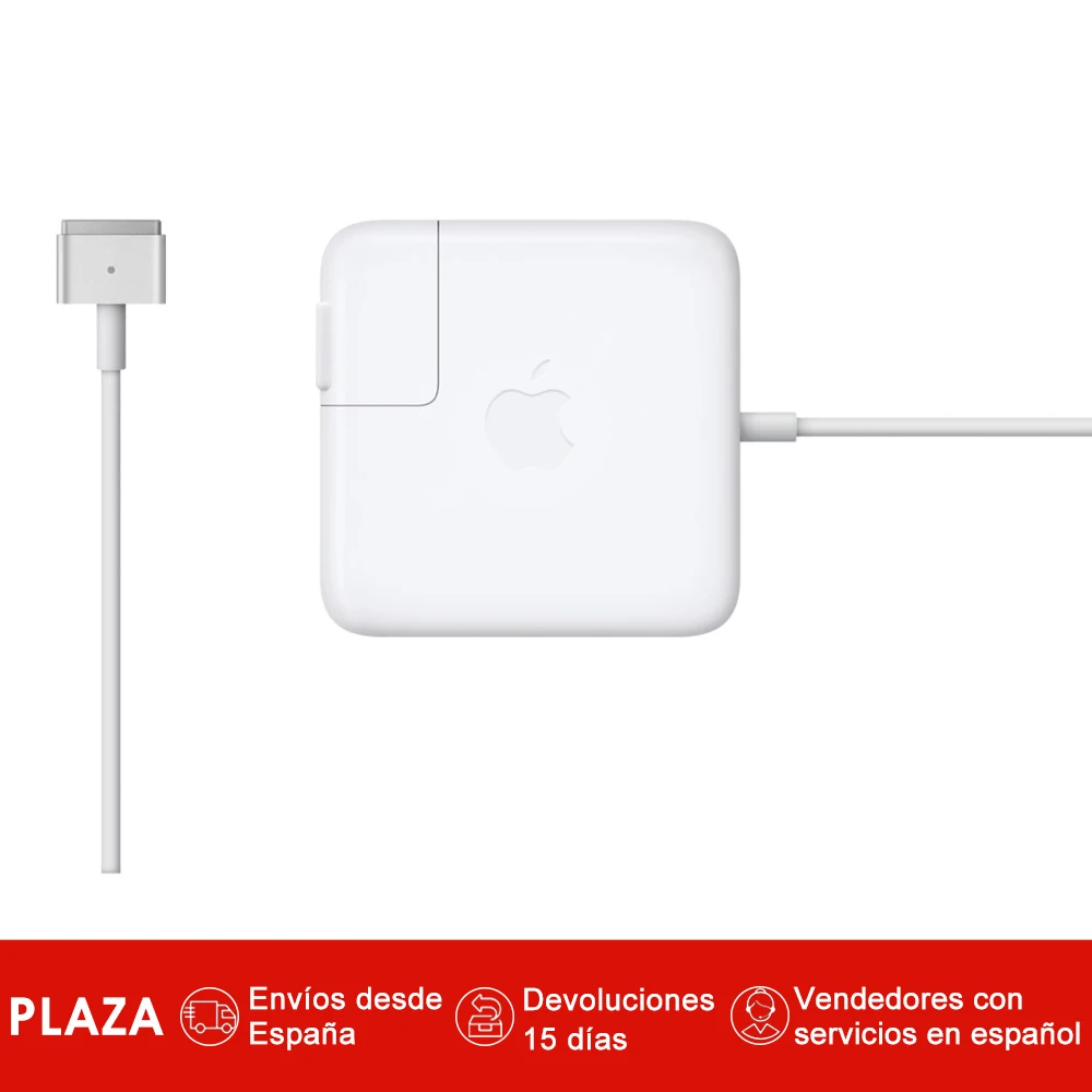 

Apple 45W MagSafe 2, 100-240, 50/60, 45 W, Interior, Portatil, CA a CC