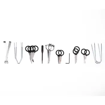 

20pcs/set Professional Vehicle Radio Door Panel Removal Stereo Audio Trim Tool Kit Red Car Audio Tools Auto Repair Tools Key Kit