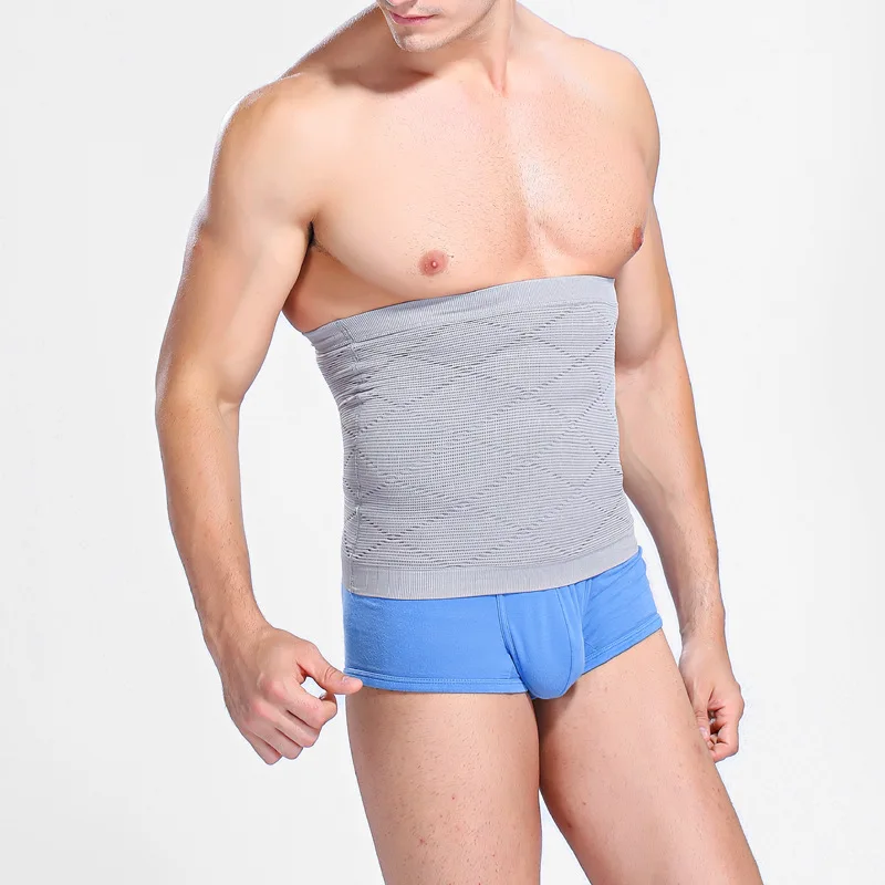 

New Men Big Belly Control Body Waist Cinchers Seamless Compression Tummy Tirmmer Wrap Slimming Waist Back Supportor Belt