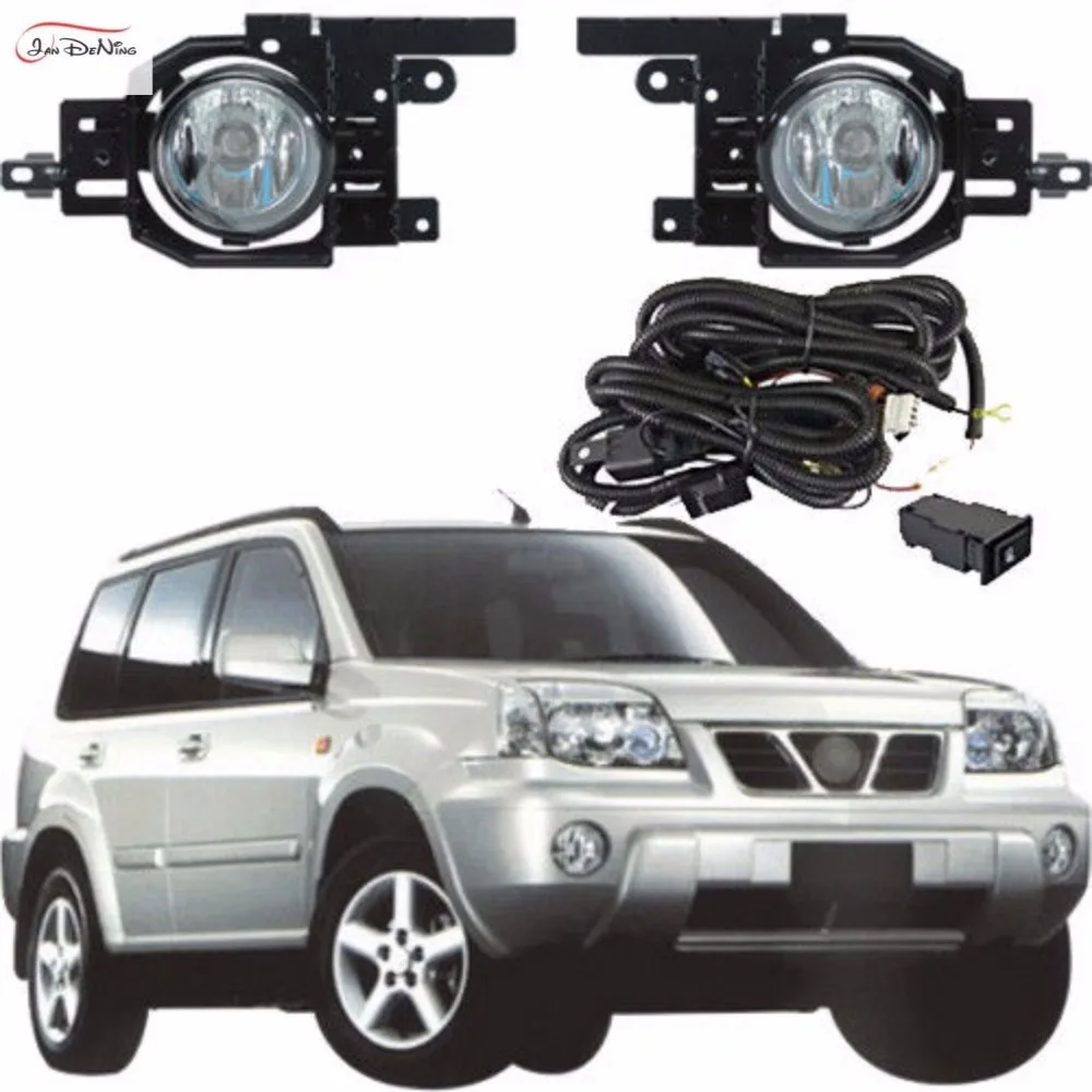 

JanDeNing Car Fog Lights For Nissan X-trail 10/2003 - 8/2007 Front Fog Lamp Light Lamp Replace Assembly kit (one Pair)