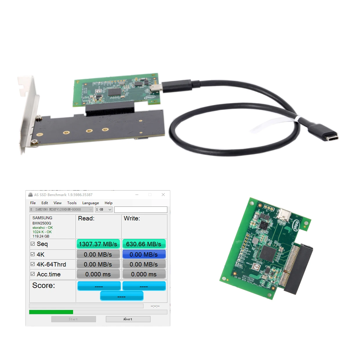 Cablecc Thunderbolt 3 to Dual NVME AHCI NGFF M-Key SSD Raid Docking & Displayport Cartridge Adapter Cablecc Thunderbolt 3 to Dual NVME AHCI NGFF M-Key SSD Raid Docking & Displayport Cartridge Adapter