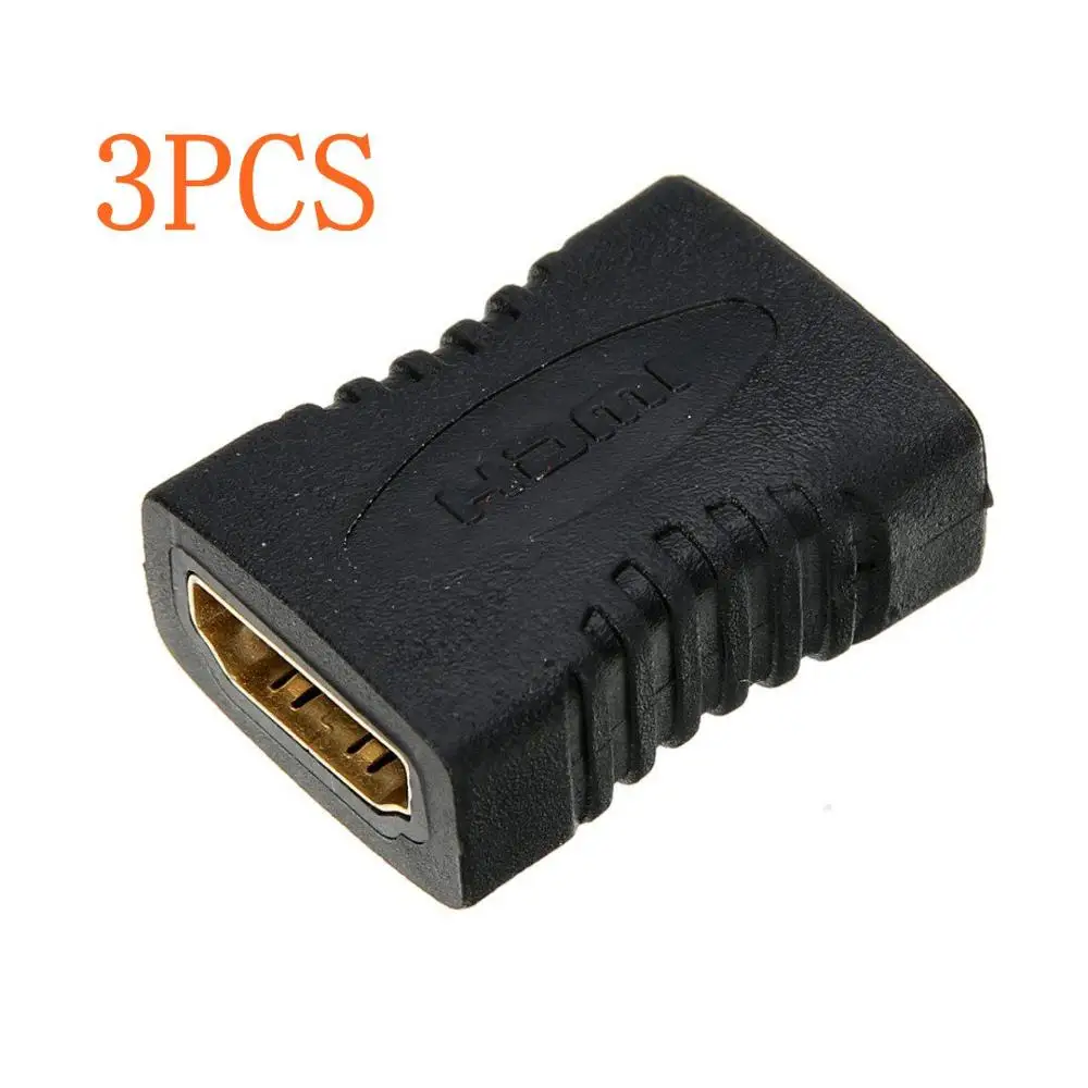 

3PCS Gold Plated V1.4 HDMI TYPE A EXTENDER FEMALE TO FEMALE COUPLER ADAPTER JOINER Converter CONNECTOR Adapter HD 1080P