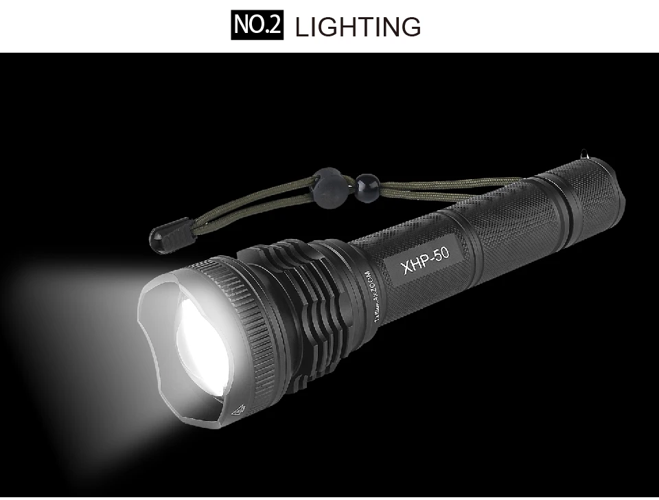 Pocketman XHP50 8800LM Водонепроницаемый Масштабируемые светодиодный фонарик Torch light для 2*18650 аккумуляторная батарея z30