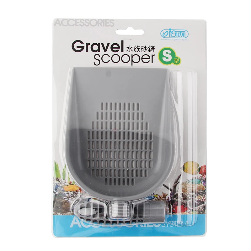 

ISTA aquarium gravel scooper sand clean maintenance tools water flow leakage with gap