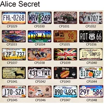 Винтажный автомобиль без мотоцикла металлическая жестяная вывеска бар Домашний гараж отель паб Лицензия металлические вывески домашний декор металлические пластинки постер табличка